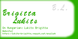 brigitta lukits business card